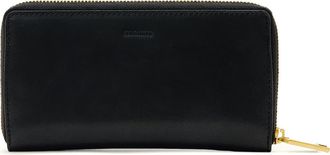 AllSaints Lena Zip Wallet in Black at Nordstrom