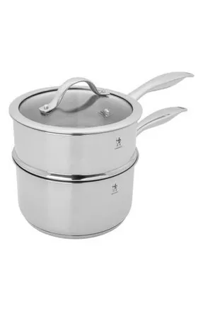 J.A. Henckels International Aragon 2.5-Quart Stainless Steel Steamer & Sauce Pan with Lid in Silver at Nordstrom Rack