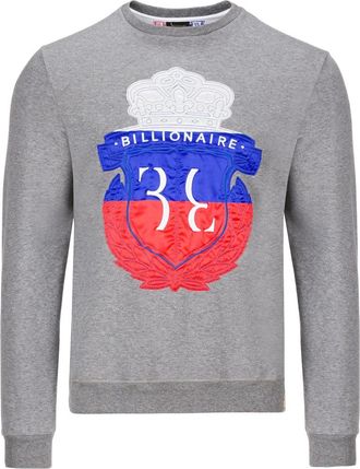 Billionaire Boys Club Sweatshirt LS Crest - Heren - Sweatshirts - Grijs - 3XL - Katoen - Hoodies & sweatvesten