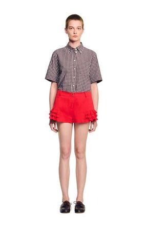 Sandro Flared ruffled shorts at Nordstrom, Size 34 Eu