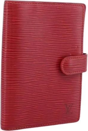 Louis Vuitton Pre-owned Day Planner Cover - Dames - Vintage Accessoires - Rood - ONE Size - Leer - Vintage