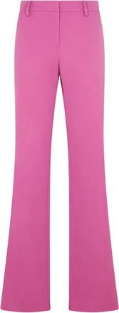 Magda Butrym Violet Wool Flared Broeken - Dames - Wijde Broeken - Roze - XS - Wol - Broeken