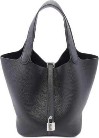 Hermès Borsa a mano Picotane Lock MM 2025 - Nero