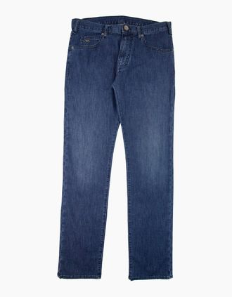 Emporio Armani Mens Emporio Armani J45 Regular Fit Mid Denim Jean Denim - Blue - Size: W42-L32