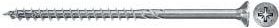 Fischer 100x Power-fast Ii Fpf Ii Czp 6 X 70 Mm Bc Cabeza Avellanada Con Ranura En Cruz Pz3 Rosca Parcial Galvanizada Azul Pasivada - 670522