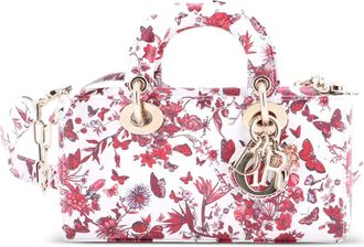 Dior Borsa a tracolla Lady D-Joy piccola in pelle con stampa - Multicolore