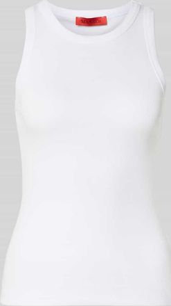 Max & Co. Slim Fit Tank Top aus Baumwoll-Mix Modell FRAGOLA in Weiss, Gr&ouml;&szlig;e XL