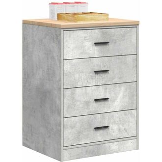 vidaXL Vidaxl - Armadietto da Garage Grigio cemento 60x51x85 cm