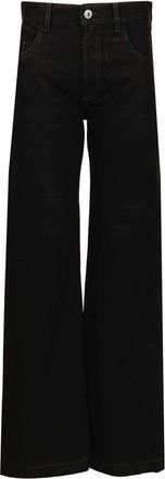 The Attico Straight-Leg Jeans - Dames - Loose Fit Jeans - Zwart - W28 - Katoen - Jeans