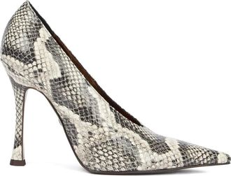 Roberto Cavalli Pumps met pythonprint - Grijs
