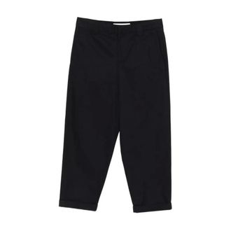 Golden Goose Straight Trousers, male, Blue, Size: XL Tailored Cropped Pants