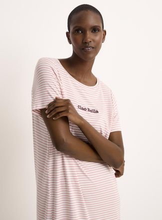 Miiyu Womens Soothing pattern flowy sleep Tee Shirt