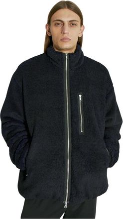 Song for the Mute Painted Sherpa Jacket - Heren - Zomerjassen - Zwart - XL - Polyester - Jassen