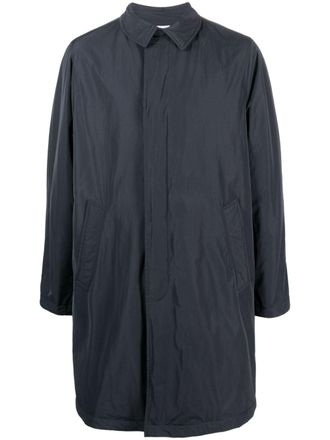 Aspesi Regenjas met enkele rij knopen - Blauw