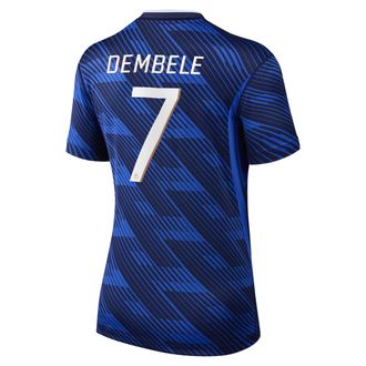 Nike Ousmane Demb&eacute;l&eacute; France National Team 2026 Stadium Home Nike Womens Dri-FIT Soccer Jersey in Blue | NN203949100-FFF