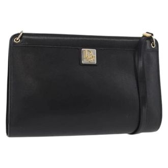 Dior Pre-owned Vintage Shoulder Bag - Dames - Pre-owned - Zwart - Maat: ONE Size Leer