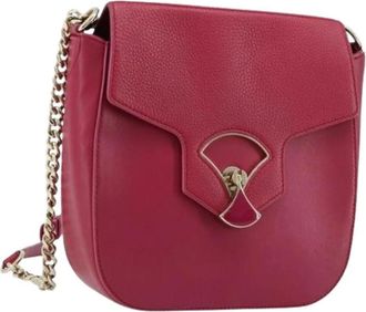 Bulgari Pre-owned Vintage Schoudertas - Dames - Vintage Schoudertas - Roze - ONE Size - Leer - Vintage