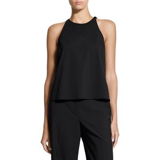 Theory Buckle 90s Cotton Blend Tank in Black at Nordstrom, Size X-Large