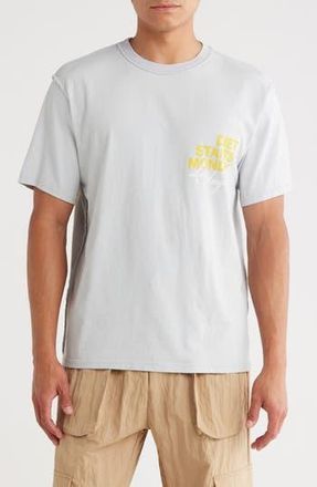 Diet Starts Monday LA Graphic T-Shirt in Washed Grey/Yellow at Nordstrom Rack, Size Small