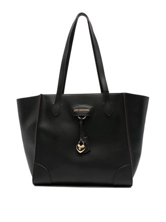 Love Moschino Black two-handle bag with logo