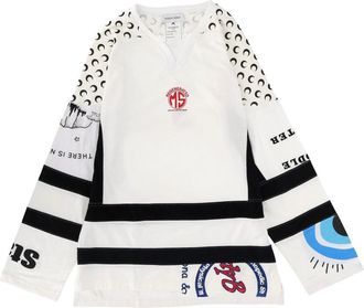 Marine Serre Upcycle Graphic Field Hockey T-Shirt-Uomo