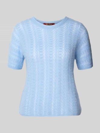 Max Mara Boxy Fit Strickpullover aus Mohair-Mix Modell TERZO in Hellblau, Gr&ouml;&szlig;e L