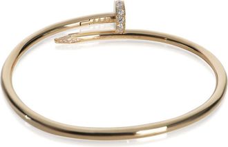 Cartier Pre-Owned Cartier Yellow Gold Diamond Juste Un Clou Bracelet