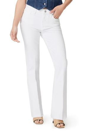Paige Laurel Canyon High Waist Jeans in Crsp Wht at Nordstrom, Size 23P