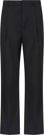 Emporio Armani Virgin Wool Pleated Trousers, Brand Size 46 (Waist Size 30)