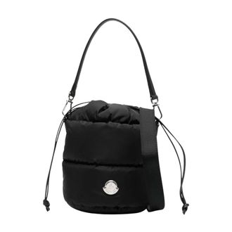 Moncler Caradoc Bucket Bag - Dames - Schoudertassen - Zwart - ONE Size - Nylon - Tassen