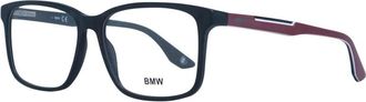 BMW Zwarte Vierkante Plastic Optische Monturen - Heren - Brillen - Zwart - ONE Size - Accessoires