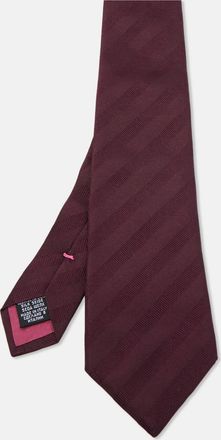 HUGO BOSS Boss By Hugo Boss Purple Stripe Patterned Silk Tie