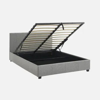Sweeek Cama Con Somier Abatible Y Cabecero, 140x190cm