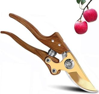 OEM Dailygoods, Tijeras De Vid Robustas Con Bypass Para Plantas Y Madera Joven Di&aacute;metro Hasta 22 Mm, Apertura Mango Dos Etapas [clase Energ&eacute;tica A]