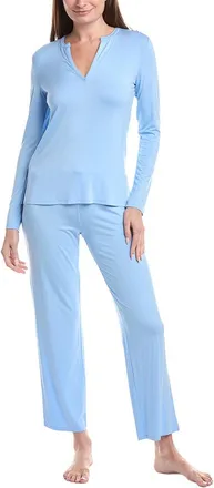 Natori 2pc Feathers Essentials Pajama Pant Set