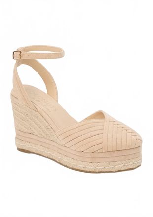 Matisse Footwear Womens Becca Wedge Sandals In Natural Faux Suede