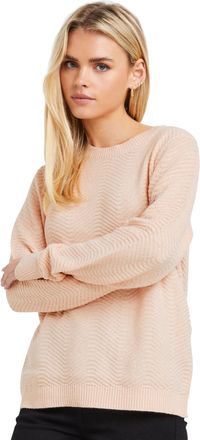 M&Co Petites Petite Pink Ribbed Knit Jumper - Womens