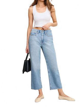 Good American Good 90S Crop Relaxed Jeans In Indigo 964