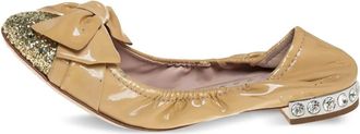 Miu Miu Ballerine con fiocco - Toni neutri