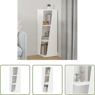 vidaXL vidaXL Ripiano in legno - Mensola laterale Bianco 33 x 32 x 100,5 cm Legno multistrato