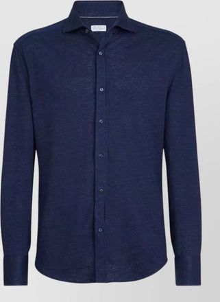 Brunello Cucinelli linen cotton blend shirt button down