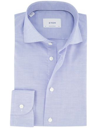 Eton Contemporary fit overhemd wide collar Eton lichtblauw