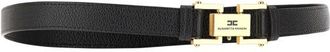Elisabetta Franchi Pebbled Belt - Dames - Riemen - Zwart - M - Accessoires
