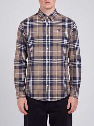 Barbour Long-Sleeved Tartan Cotton Shirt with Button-Down Collar