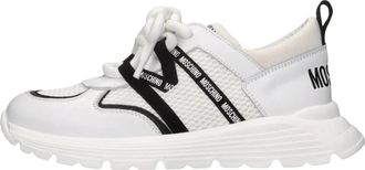 Moschino Ginevra Sneakers - unisex - Sneakers - Wit - 40 EU - Leer - Schoenen
