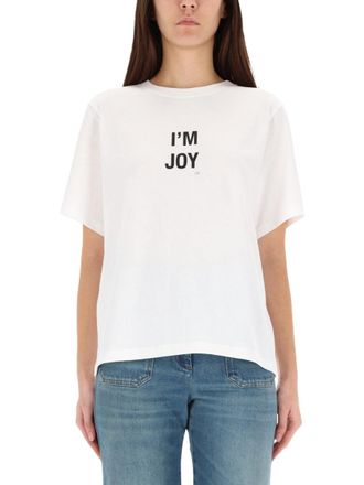 Victoria Beckham Slogan T Shirt