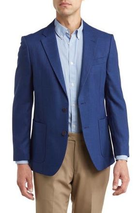 Nautica Jensen Tailored Fit Solid Notch Lapel Active Stretch Sport Coat in Navy at Nordstrom Rack, Size 46Regular