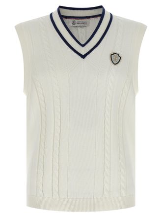 Brunello Cucinelli Mens Cotton Braided Vest
