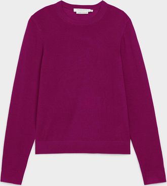 Contemporaine Womens Responsibly sourced merino wool crew-neck sweater