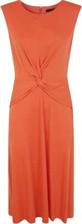 Lauren Ralph Lauren Abito midi con incrocio - Arancione